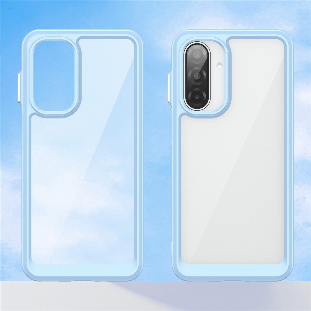 For Samsung Galaxy A17 5G Case TPU + Acrylic Protective Clear Phone Cover - Blue