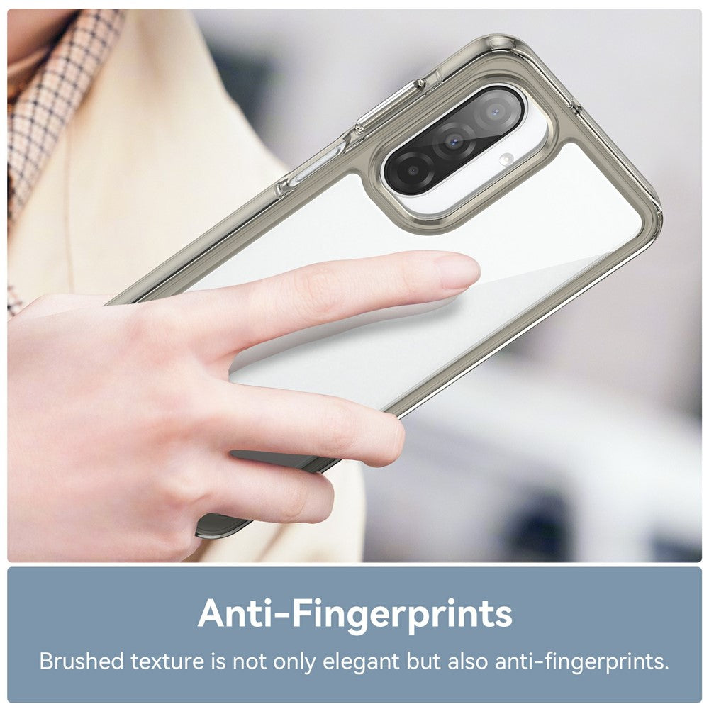 For Samsung Galaxy A17 5G Case TPU + Acrylic Protective Clear Phone Cover - Transparent Grey