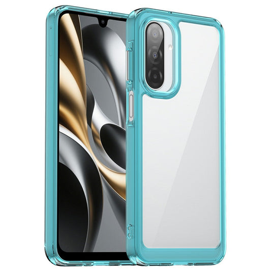 For Samsung Galaxy A17 5G Case TPU + Acrylic Protective Clear Phone Cover - Transparent Blue