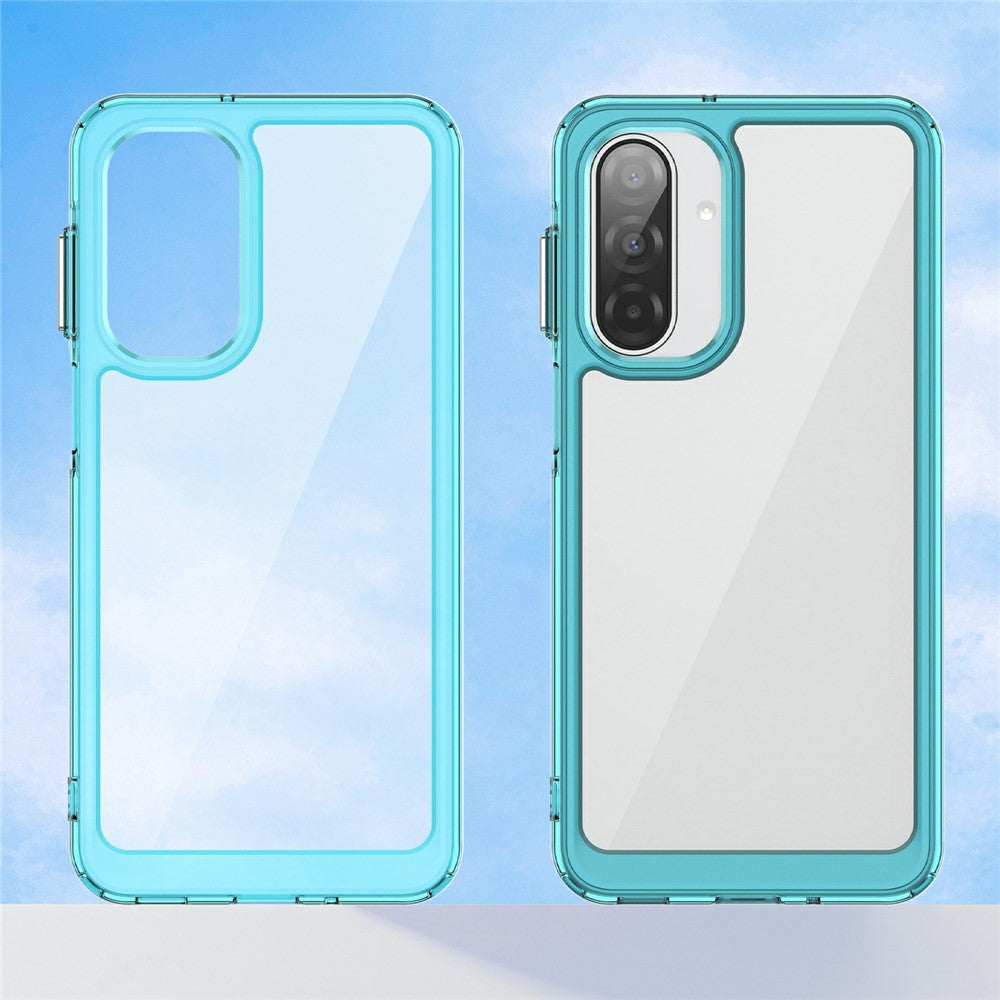 For Samsung Galaxy A17 5G Case TPU + Acrylic Protective Clear Phone Cover - Transparent Blue