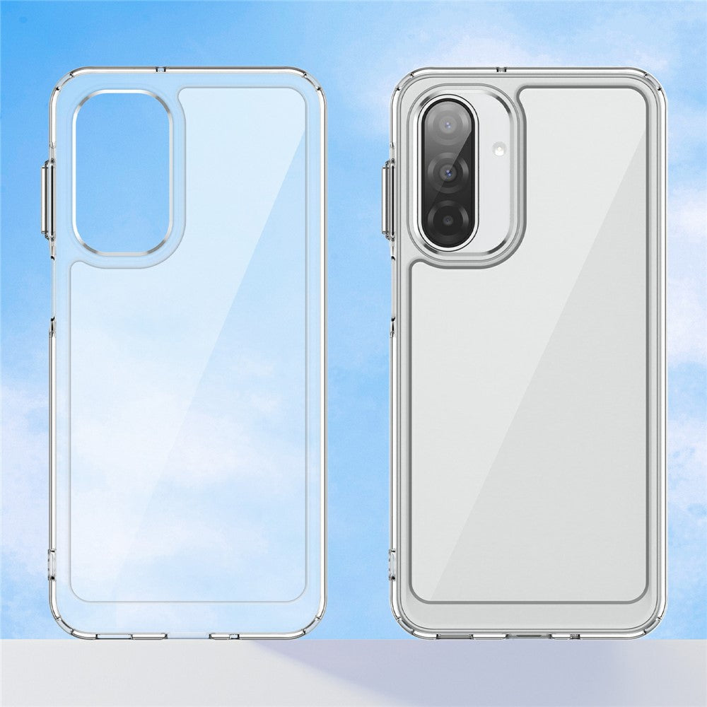 For Samsung Galaxy A17 5G Case TPU + Acrylic Protective Clear Phone Cover - Transparent
