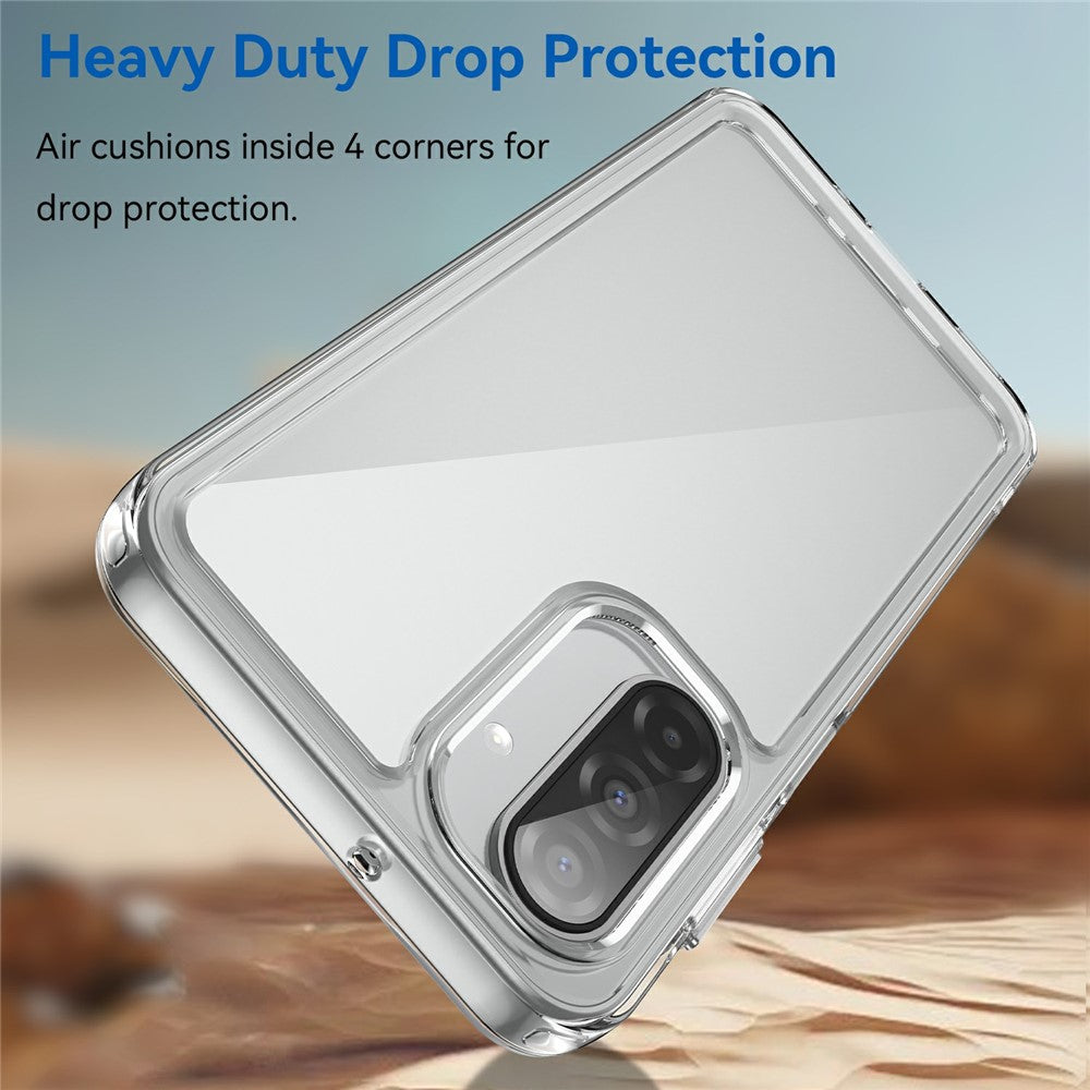 For Samsung Galaxy A17 5G Case TPU + Acrylic Protective Clear Phone Cover - Transparent