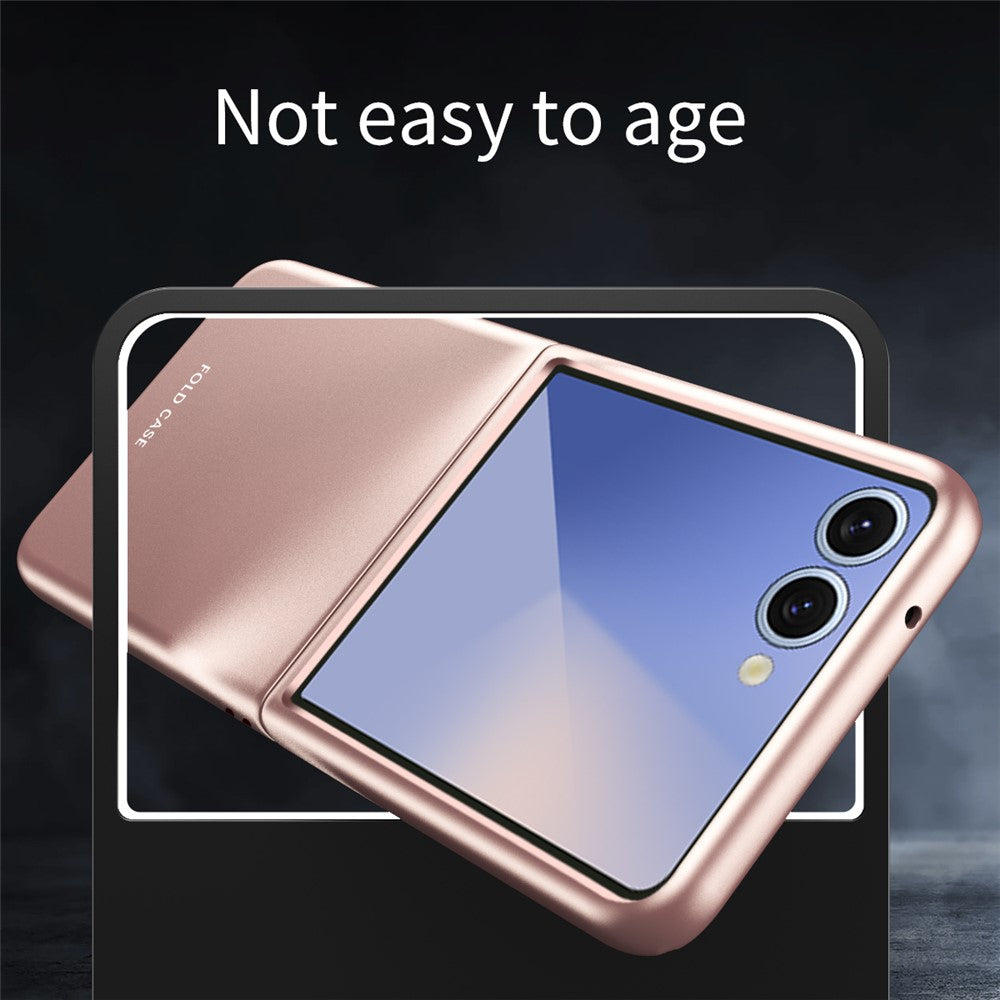 For Samsung Galaxy Z Flip7 5G Case Skin-Touch Hard PC Phone Cover - Green