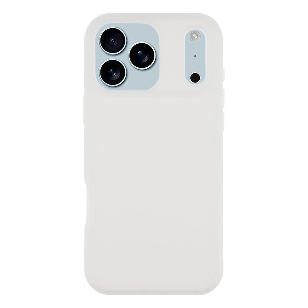 For iPhone 17 Pro Max Case 2 in 1 PC + TPU Frosted Phone Case Large Camera Cutout - White