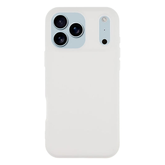 For iPhone 17 Pro Max Case 2 in 1 PC + TPU Frosted Phone Case Large Camera Cutout - White