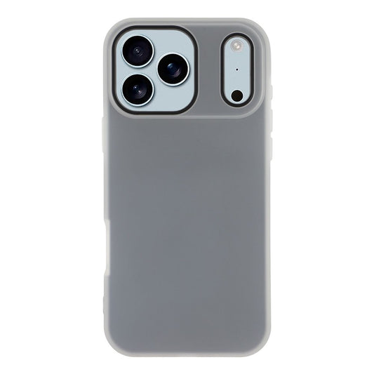 For iPhone 17 Pro Max Case 2 in 1 PC + TPU Frosted Phone Case Large Camera Cutout - Black