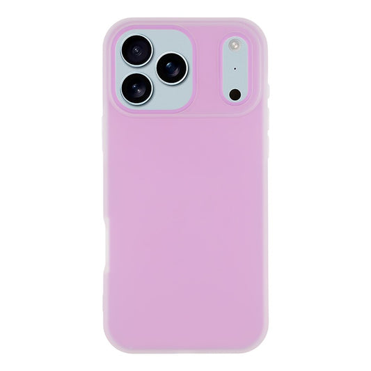 For iPhone 17 Pro Max Case 2 in 1 PC + TPU Frosted Phone Case Large Camera Cutout - Purple