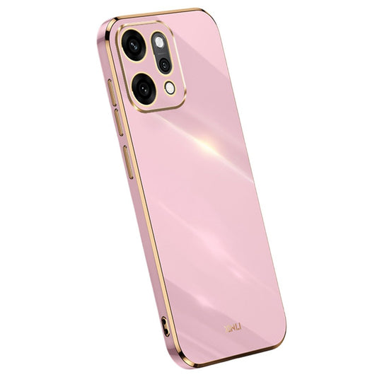XINLI For Oppo Reno14 Pro 5G (Global) Case TPU Phone Cover with Electroplating Frame - Purple