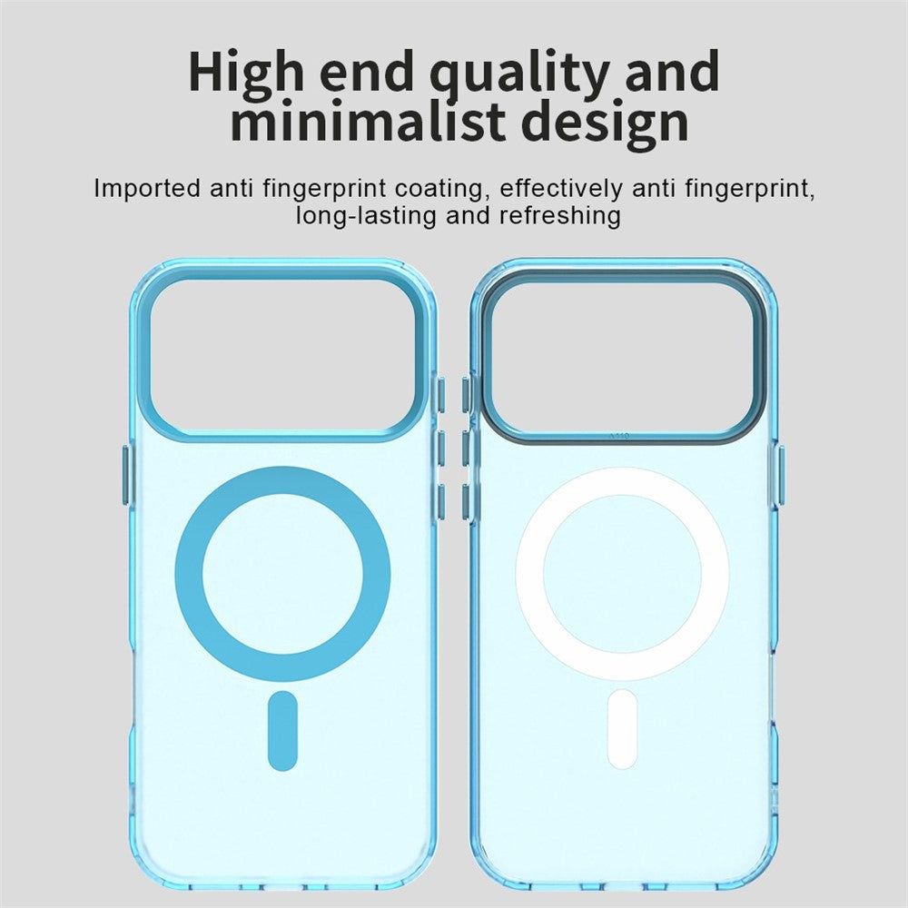 For iPhone 17 Pro Max Case Compatible with MagSafe Anti Drop Hybrid Phone Back Cover - Blue