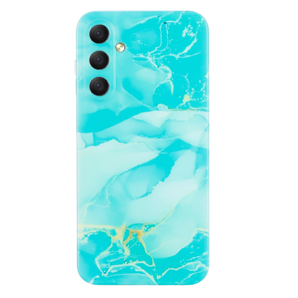 For Samsung Galaxy A17 5G / A26 5G Case Marble Pattern Painted TPU Phone Back Cover - Green