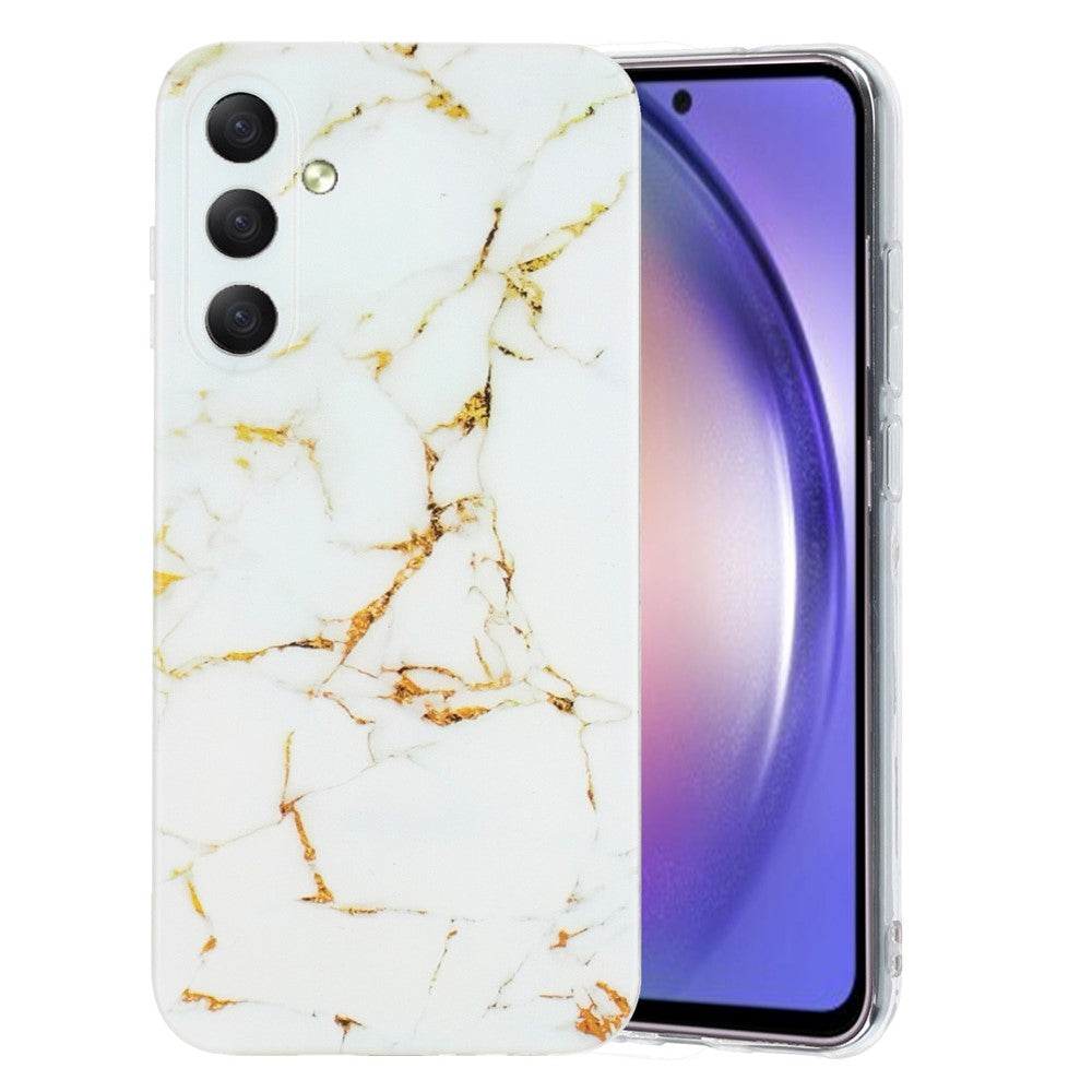 For Samsung Galaxy A17 5G / A26 5G Case Marble Pattern Painted TPU Phone Back Cover - White