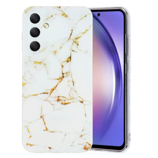 For Samsung Galaxy A17 5G / A26 5G Case Marble Pattern Painted TPU Phone Back Cover - White