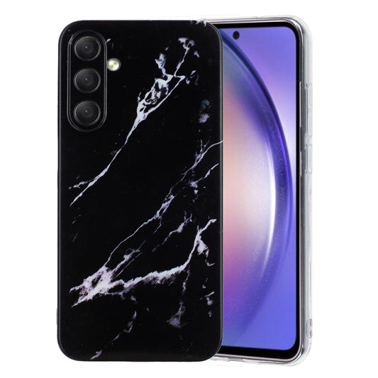 For Samsung Galaxy A17 5G / A26 5G Case Marble Pattern Painted TPU Phone Back Cover - Black