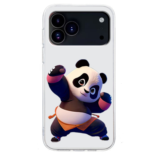 For iPhone 17 Pro Max Case Soft TPU Pattern Printing Phone Cover - Panda