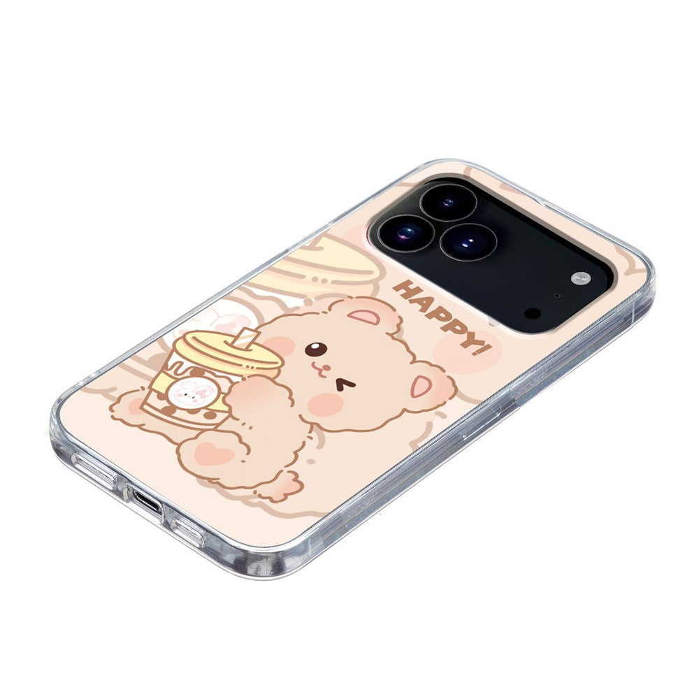 For iPhone 17 Pro Max Case Soft TPU Pattern Printing Phone Cover - Bear