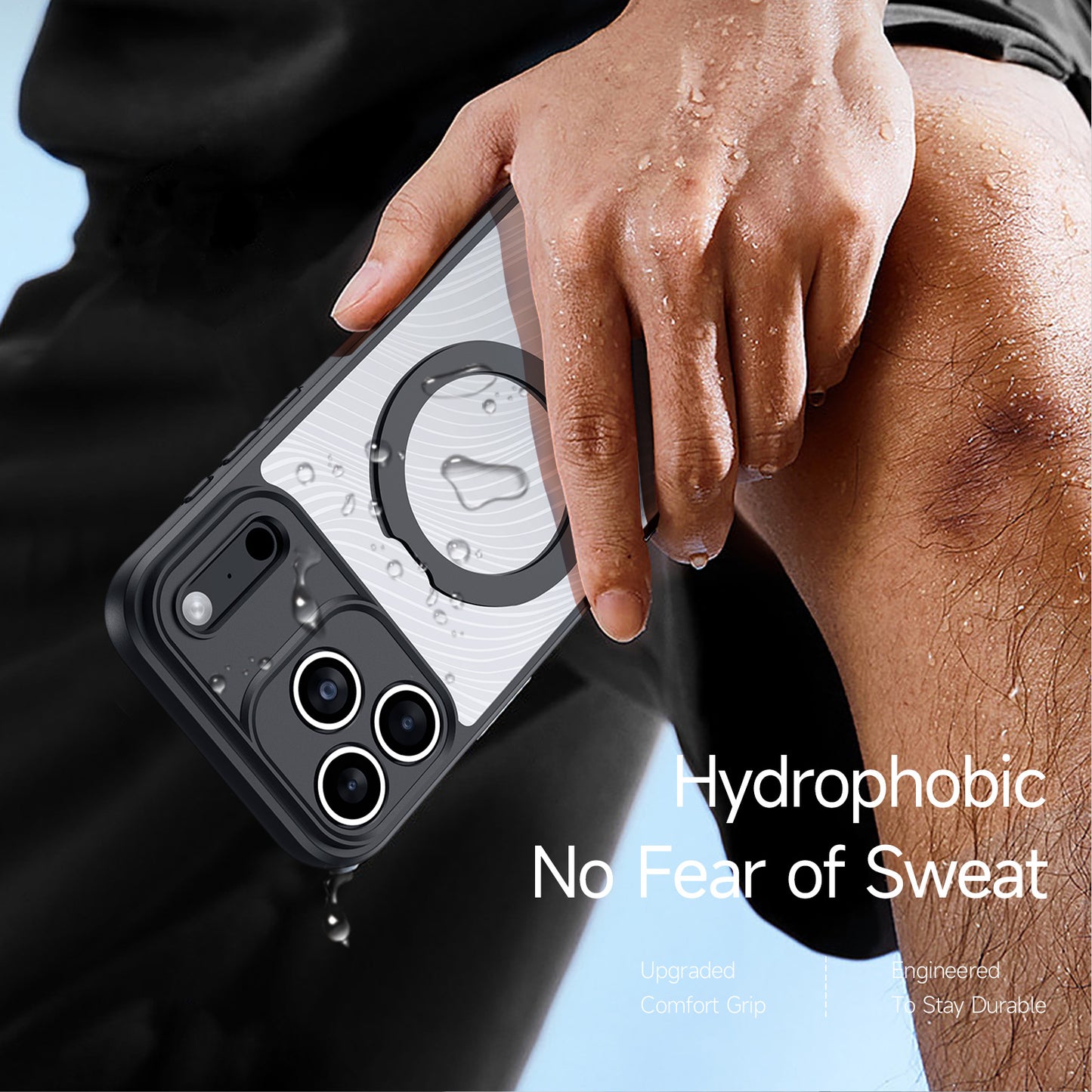 For iPhone 17 Pro Max Case with Kickstand DUX DUCIS Aimo Series Compatible with MagSafe TPU+PC Phone Cover (REACH Certification) - Black