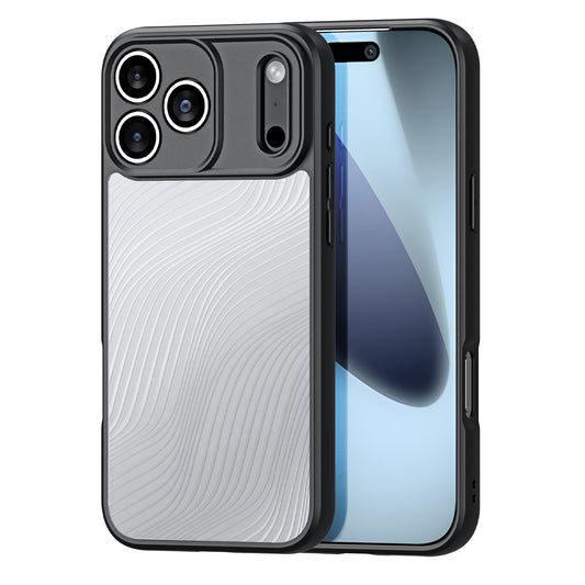For iPhone 17 Pro Max Case DUX DUCIS Aimo Series TPU+PC Matte Drop-proof Phone Cover (REACH Certification) - Black