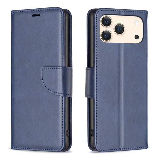 For iPhone 17 Pro Max Case Shockproof PU Leather Cover with Wallet Card Slots - Blue