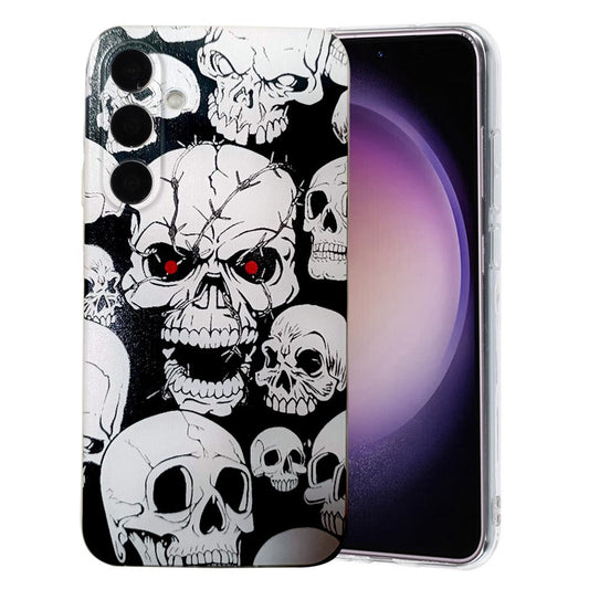 For Samsung Galaxy A17 5G / A26 5G Case Pattern Printing Cell Phone TPU Back Cover - Skull