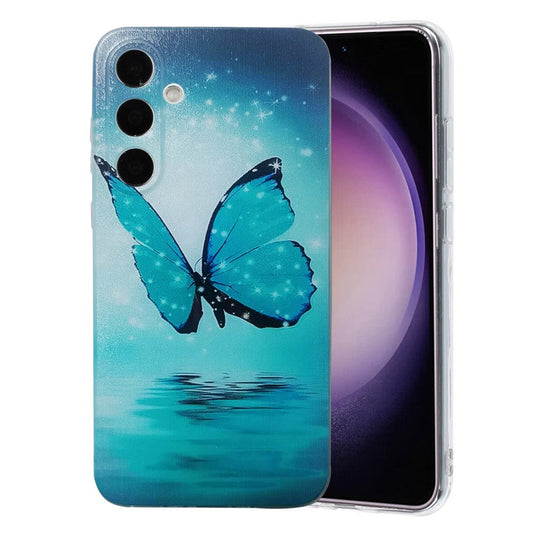 For Samsung Galaxy A17 5G / A26 5G Case Pattern Printing Cell Phone TPU Back Cover - Blue Butterfly