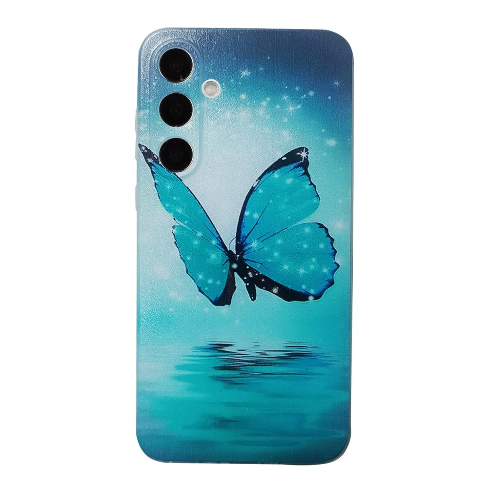 For Samsung Galaxy A17 5G / A26 5G Case Pattern Printing Cell Phone TPU Back Cover - Blue Butterfly