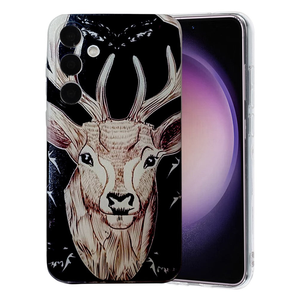 For Samsung Galaxy A17 5G / A26 5G Case Pattern Printing Cell Phone TPU Back Cover - Deer Head
