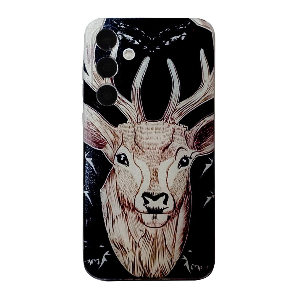 For Samsung Galaxy A17 5G / A26 5G Case Pattern Printing Cell Phone TPU Back Cover - Deer Head