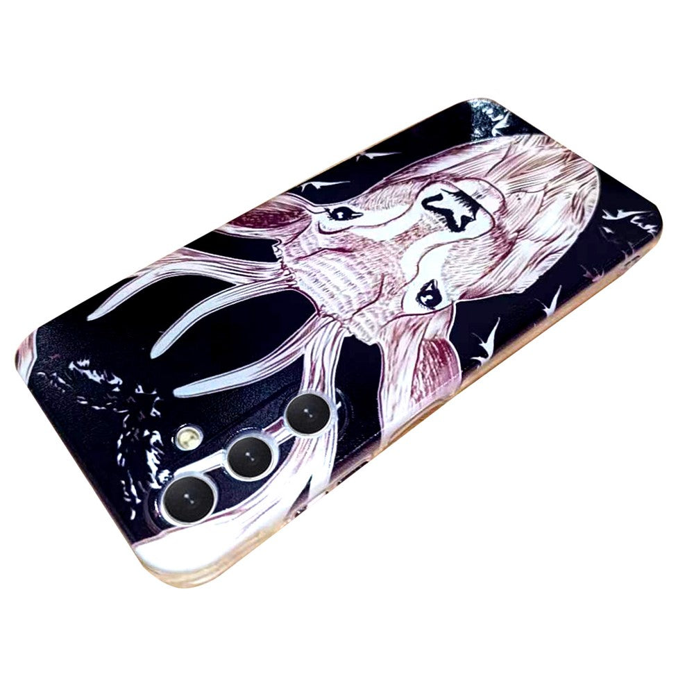 For Samsung Galaxy A17 5G / A26 5G Case Pattern Printing Cell Phone TPU Back Cover - Deer Head
