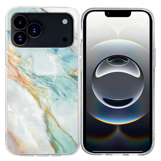 For iPhone 17 Pro Max Case Pattern Printing Shockproof Soft TPU Phone Cover - Oil Painting Marble