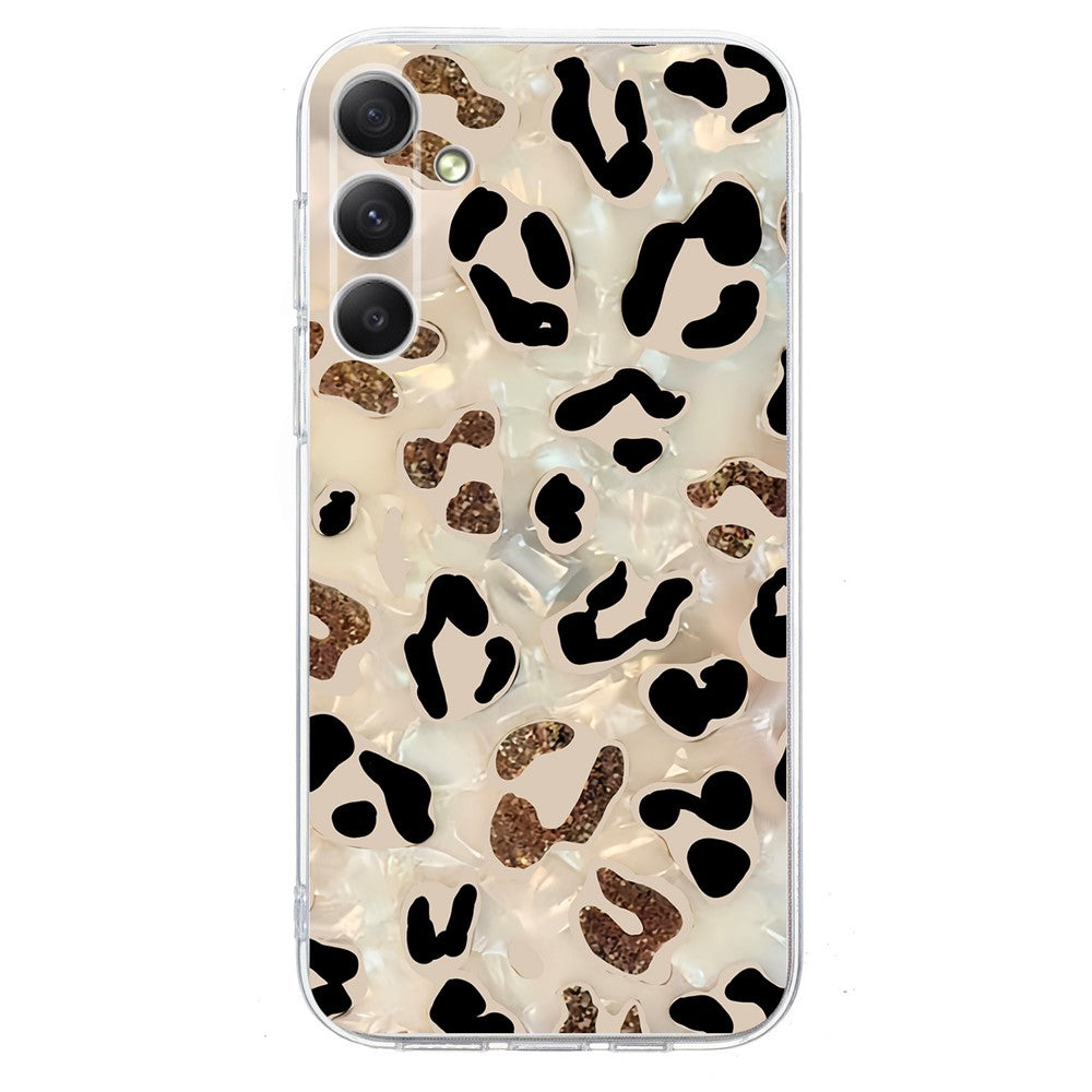 For Samsung Galaxy A17 5G / A26 5G Case Pattern Printing Shockproof Soft TPU Phone Cover - Leopard Print