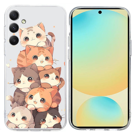 For Samsung Galaxy A17 5G / A26 5G Case Pattern Printing Shockproof Soft TPU Phone Cover - Multiple Kittens