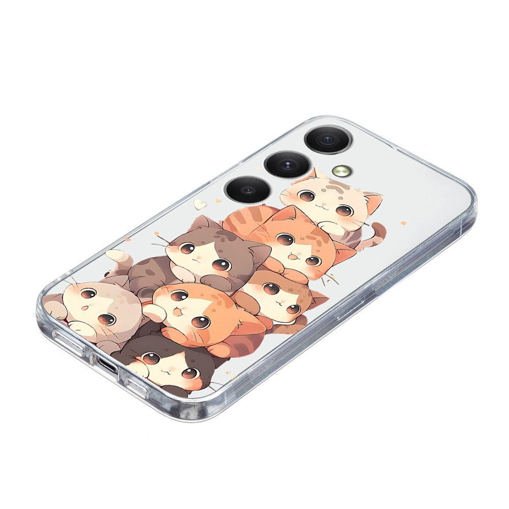 For Samsung Galaxy A17 5G / A26 5G Case Pattern Printing Shockproof Soft TPU Phone Cover - Multiple Kittens