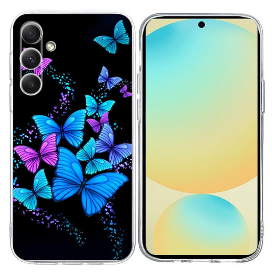 For Samsung Galaxy A17 5G / A26 5G Case Pattern Printing Shockproof Soft TPU Phone Cover - Colorful Butterflies