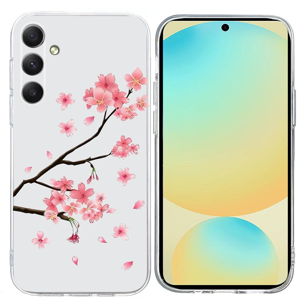 For Samsung Galaxy A17 5G / A26 5G Case Pattern Printing Shockproof Soft TPU Phone Cover - Plum Blossom