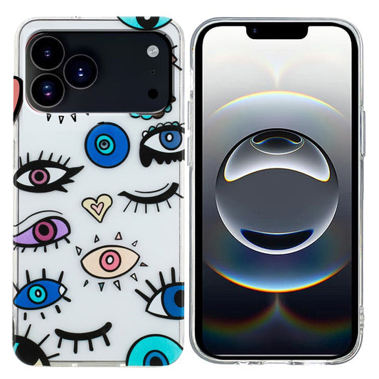 For iPhone 17 Pro Max Case Soft TPU Phone Back Cover Pattern Printing - Eye Monster