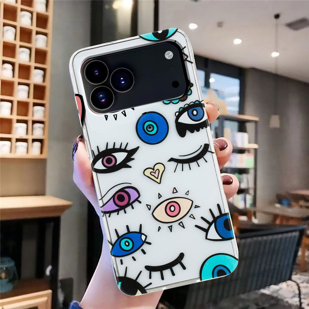 For iPhone 17 Pro Max Case Soft TPU Phone Back Cover Pattern Printing - Eye Monster