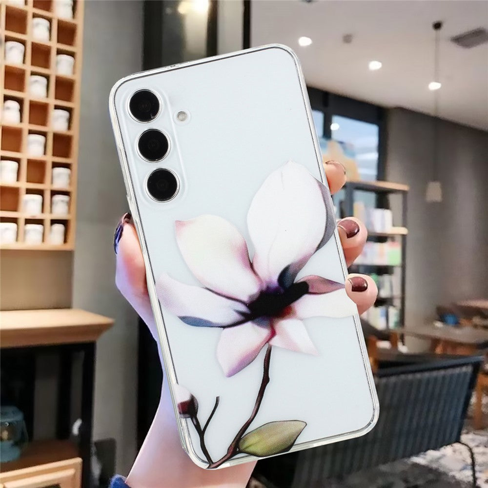 For Samsung Galaxy A17 5G / A26 5G Case Soft TPU Phone Back Cover Pattern Printing - White Flower