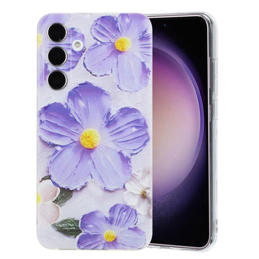 For Samsung Galaxy A17 5G / A26 5G Case Soft TPU Phone Back Cover Pattern Printing - Purple Flower