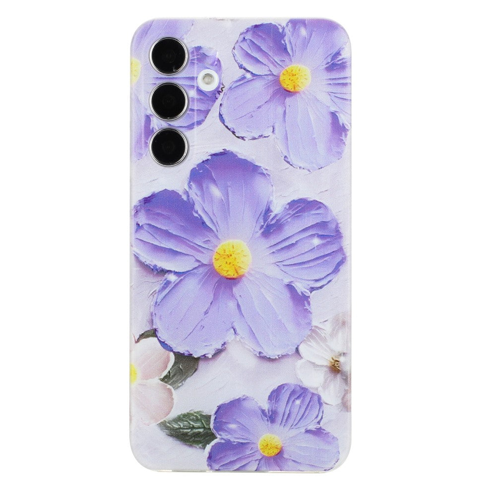 For Samsung Galaxy A17 5G / A26 5G Case Soft TPU Phone Back Cover Pattern Printing - Purple Flower