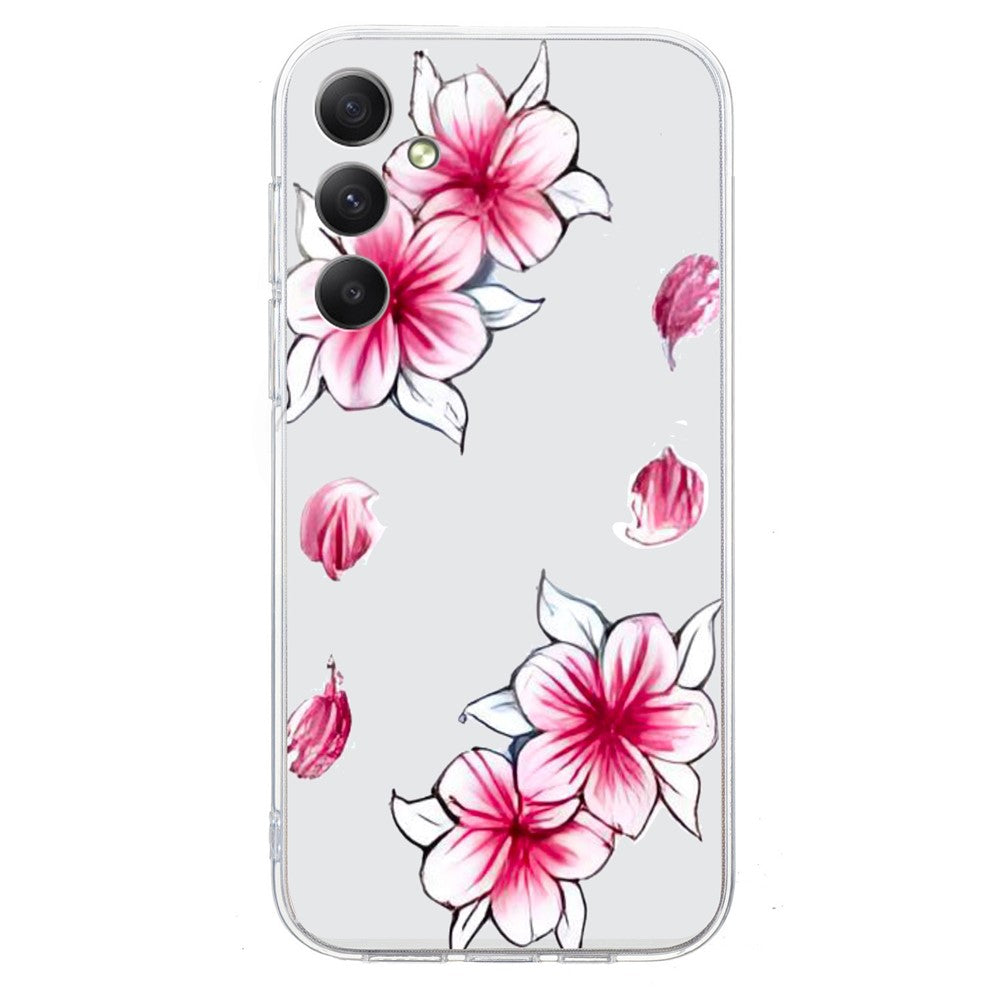 For Samsung Galaxy A17 5G / A26 5G Case Soft TPU Pattern Printing Phone Cover - Sakura