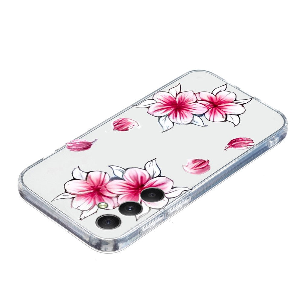 For Samsung Galaxy A17 5G / A26 5G Case Soft TPU Pattern Printing Phone Cover - Sakura