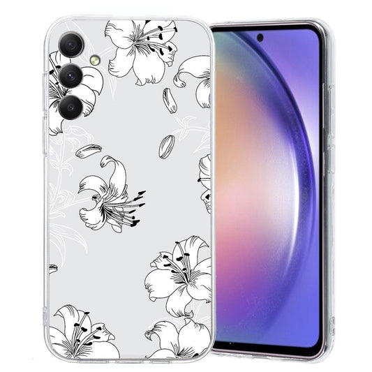 For Samsung Galaxy A17 5G / A26 5G Case Soft TPU Pattern Printing Phone Cover - White Flower