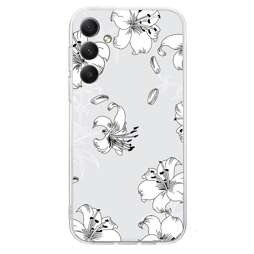 For Samsung Galaxy A17 5G / A26 5G Case Soft TPU Pattern Printing Phone Cover - White Flower