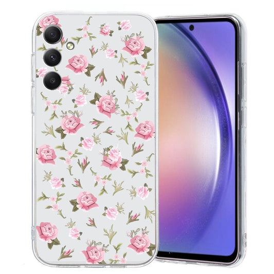For Samsung Galaxy A17 5G / A26 5G Case Soft TPU Pattern Printing Phone Cover - Pink Floral