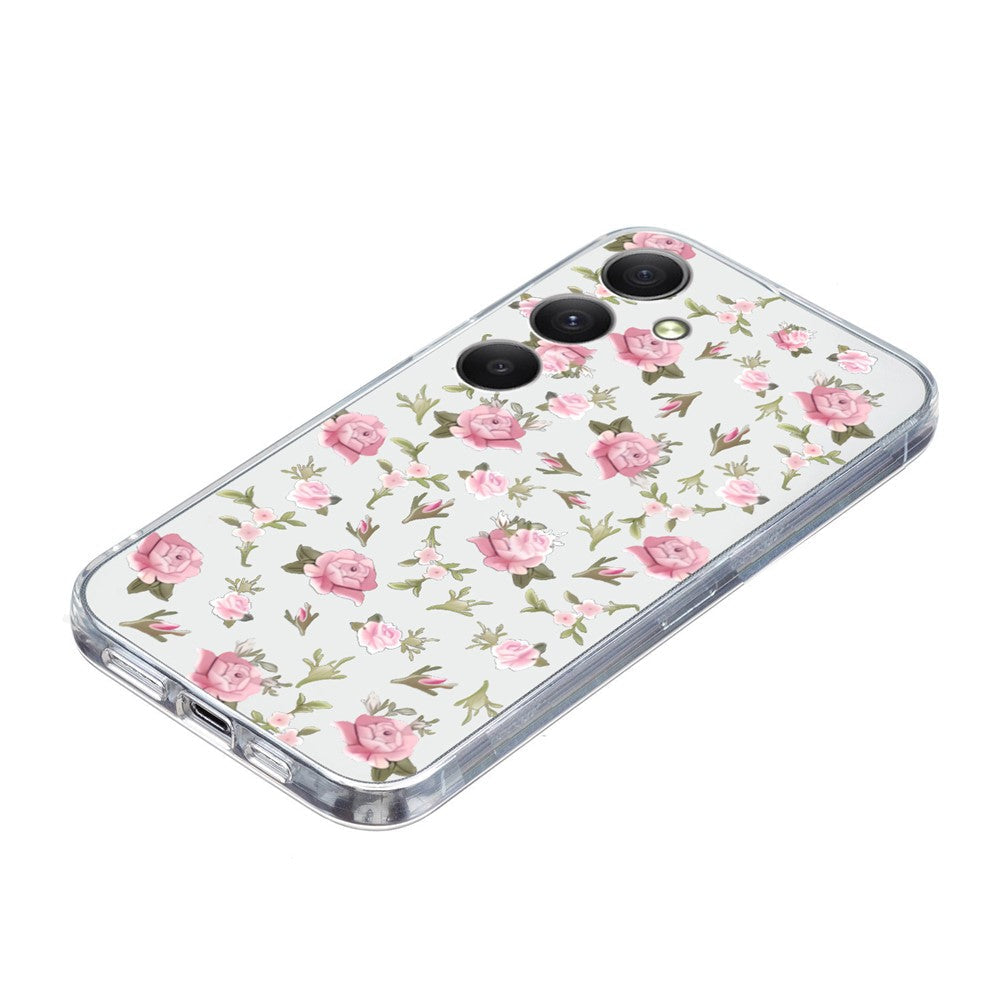 For Samsung Galaxy A17 5G / A26 5G Case Soft TPU Pattern Printing Phone Cover - Pink Floral