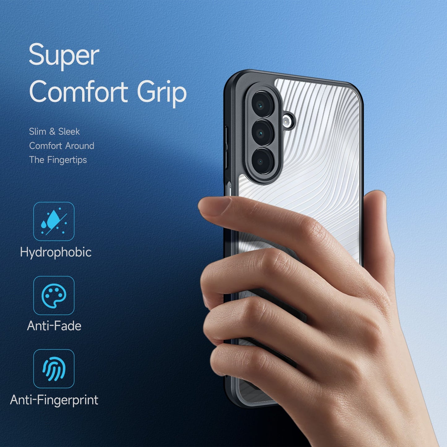 For Samsung Galaxy A17 5G Case DUX DUCIS Aimo Series TPU+PC Matte Drop-proof Phone Cover (REACH Certification) - Black