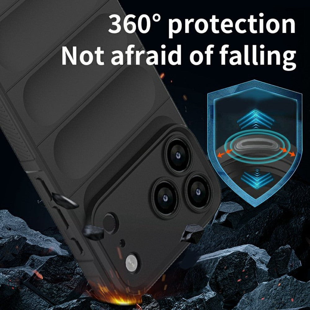 For iPhone 17 Pro Max Case Anti-Drop Soft TPU Rugged Phone Back Cover - Wine Red