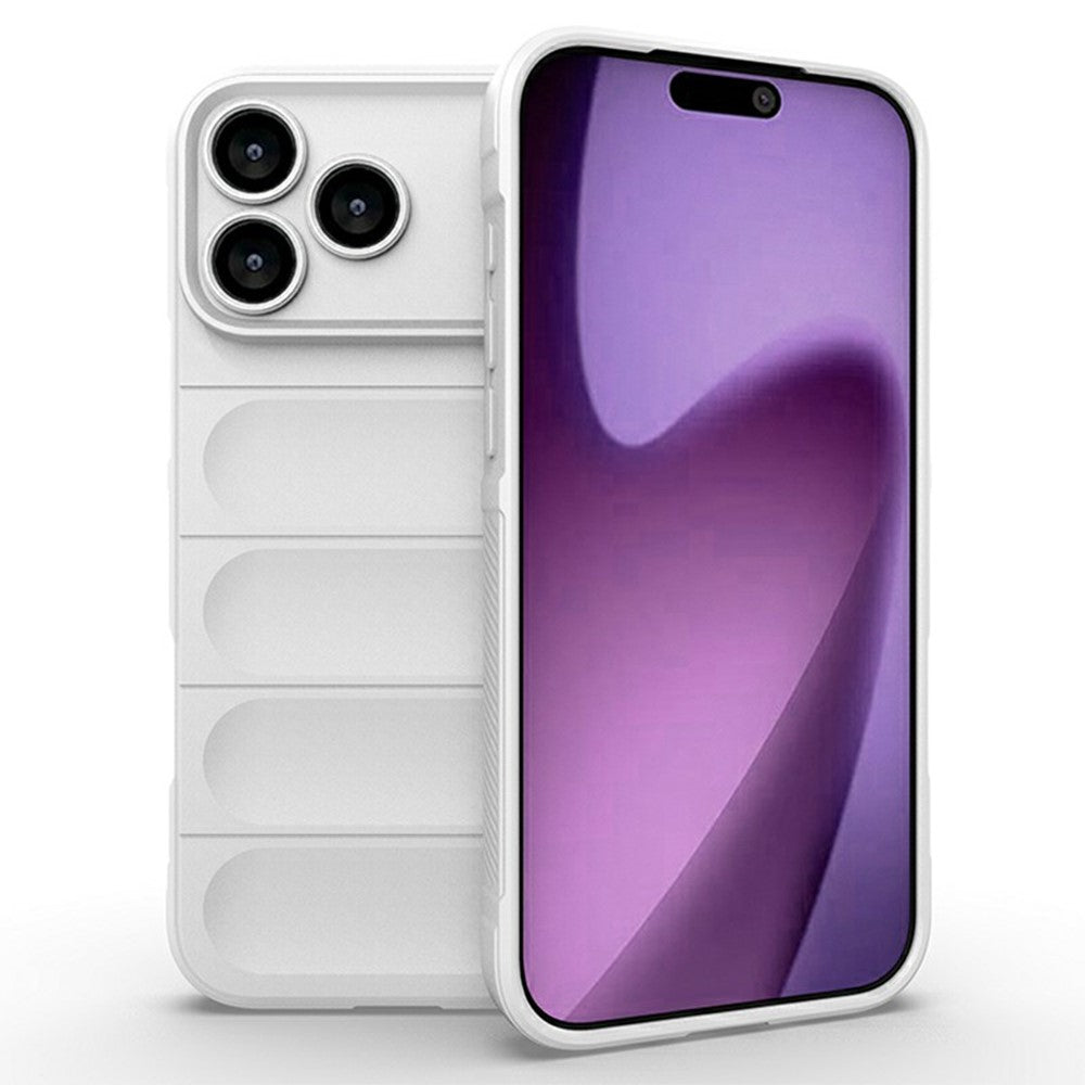 For iPhone 17 Pro Max Case Anti-Drop Soft TPU Rugged Phone Back Cover - White