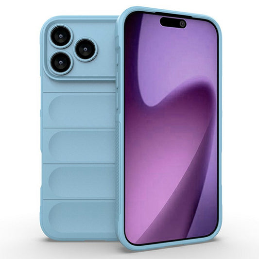 For iPhone 17 Pro Max Case Anti-Drop Soft TPU Rugged Phone Back Cover - Baby Blue