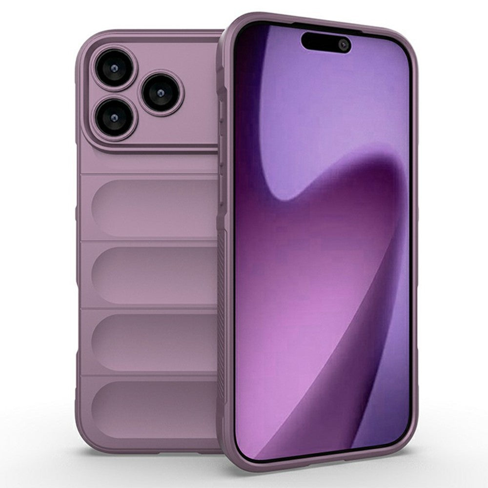 For iPhone 17 Pro Max Case Anti-Drop Soft TPU Rugged Phone Back Cover - Light Purple